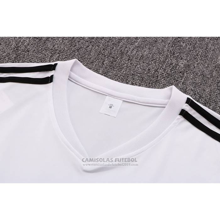 Fato de Treino Real Madrid Manga Curta 2022-2023 Branco Y Purpura